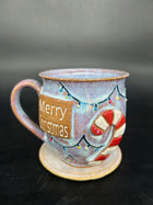 MEDIUM Candy cane mug 9 - MERRY CHRISTMAS