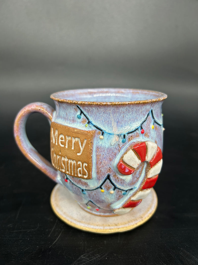 MEDIUM Candy cane mug 9 - MERRY CHRISTMAS