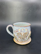 MEDIUM moth / leaf mug 13