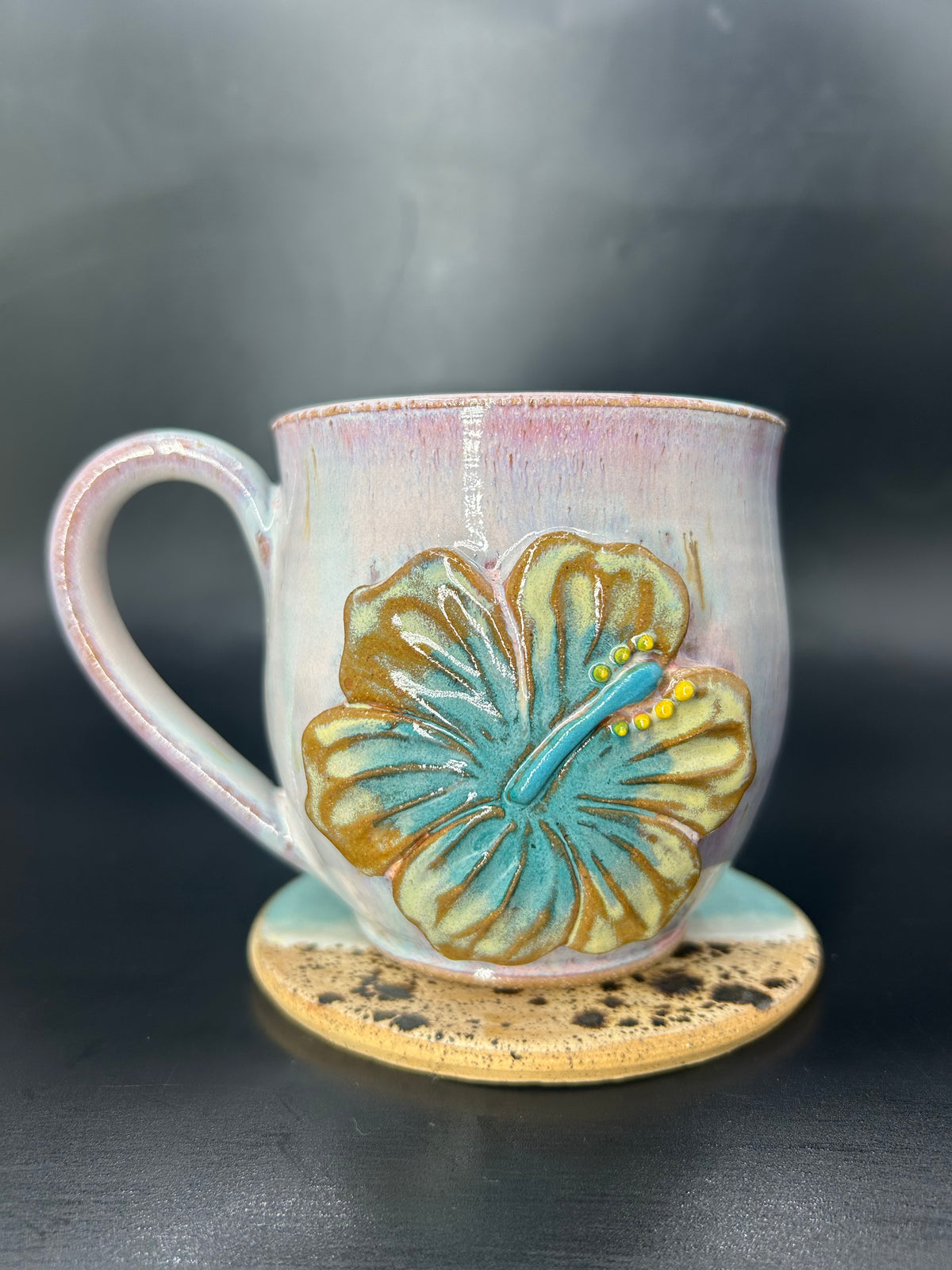 MEDIUM hibiscus mug 22