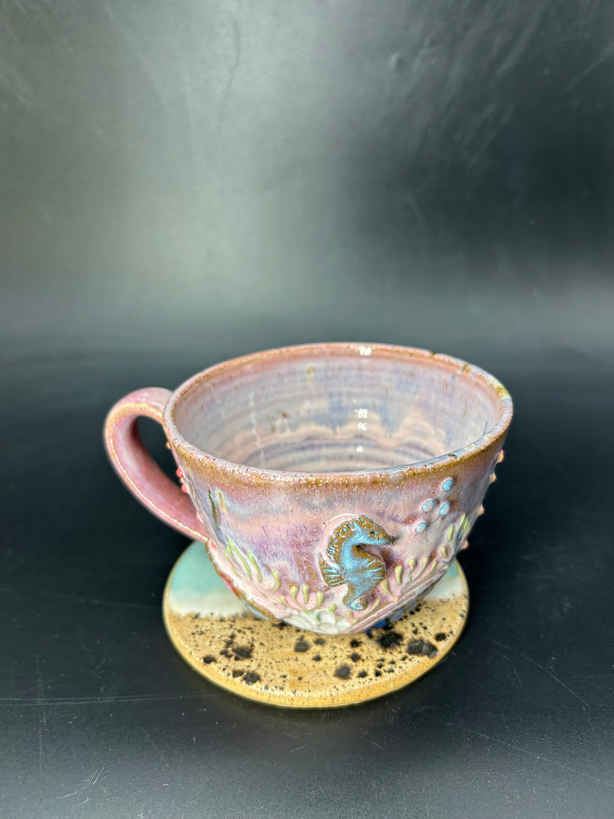 SMALL seahorse coffee cup