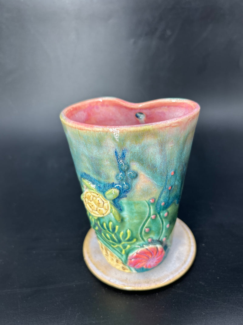 Turtle Coral STRAW TUMBLER