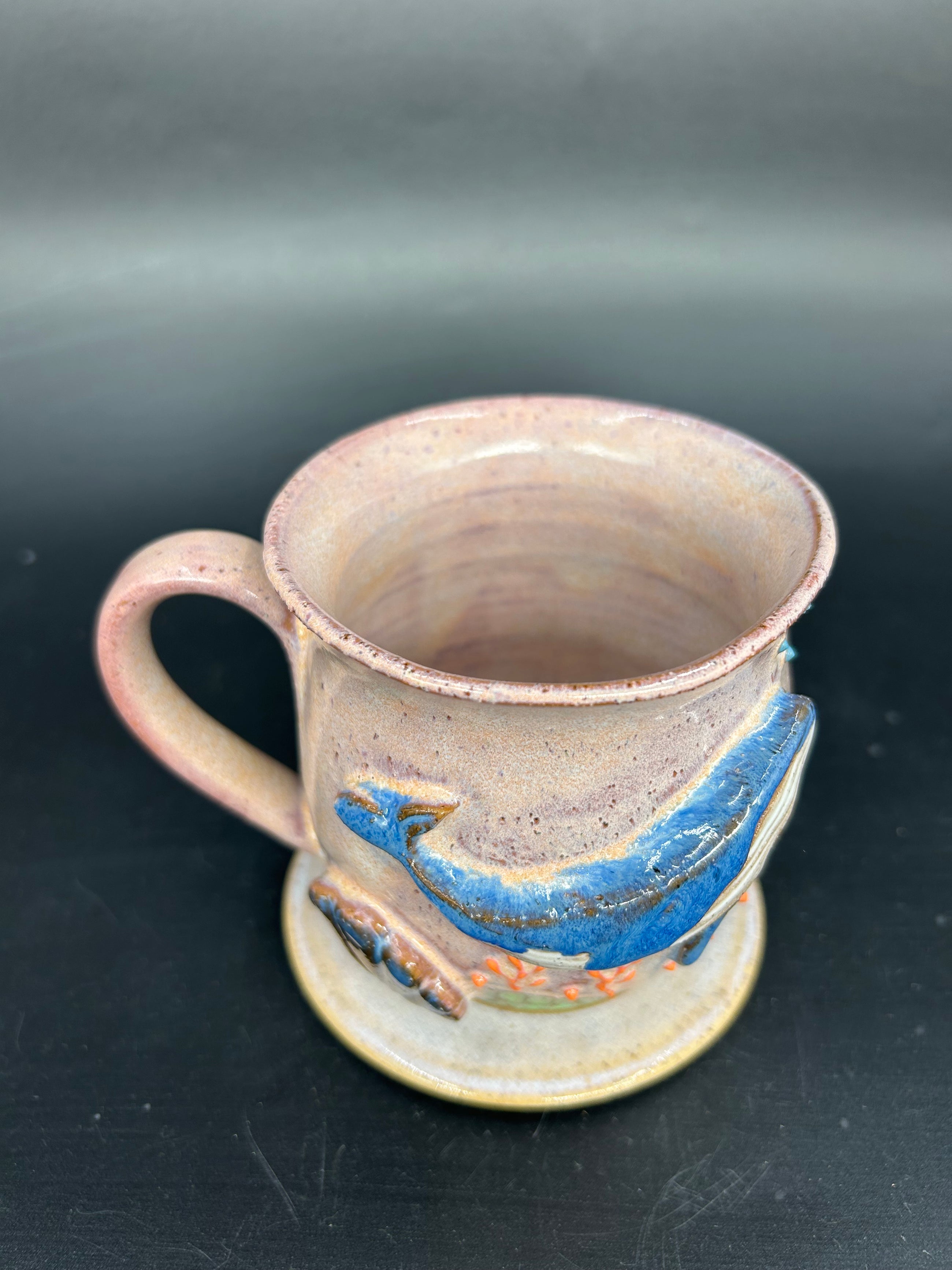 IMPERFECT - MEDIUM whale mug 1