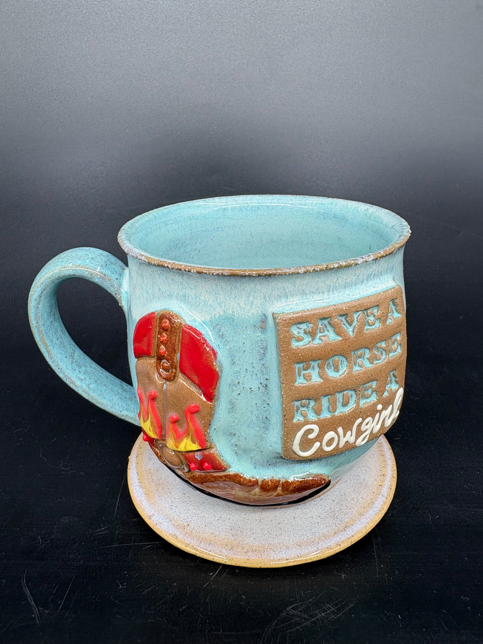 MEDIUM country cowboy boot mug