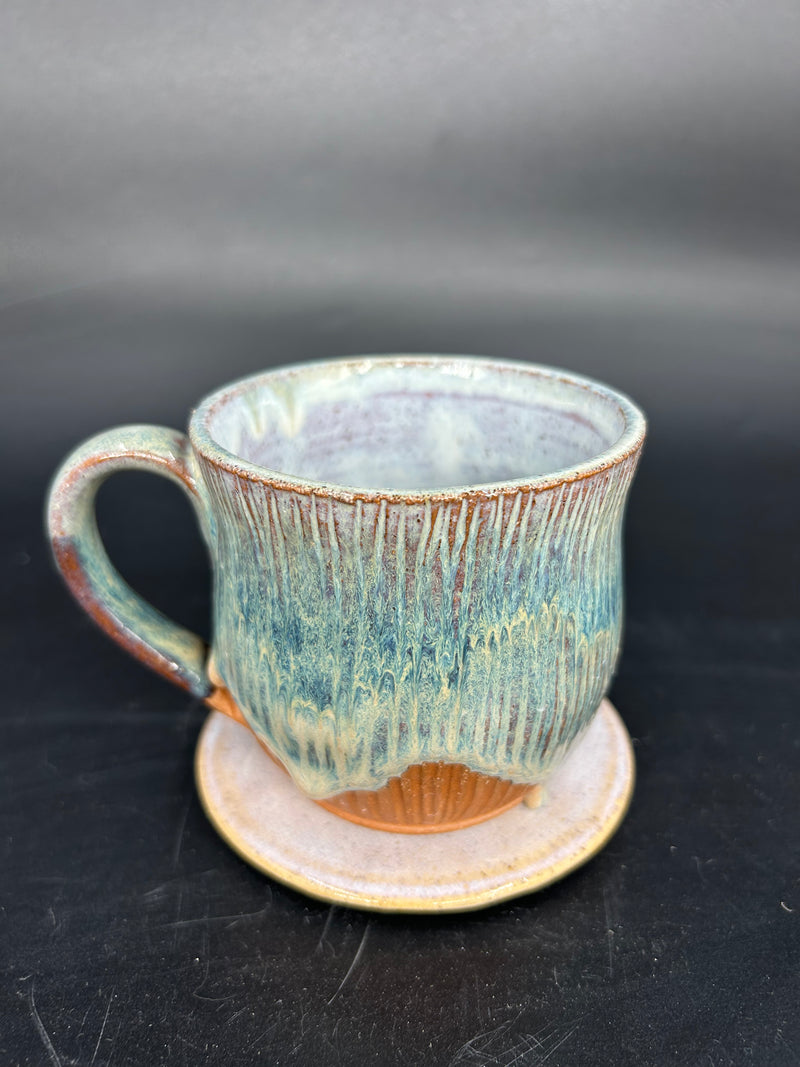 SMALL Coconut drippy mug 16