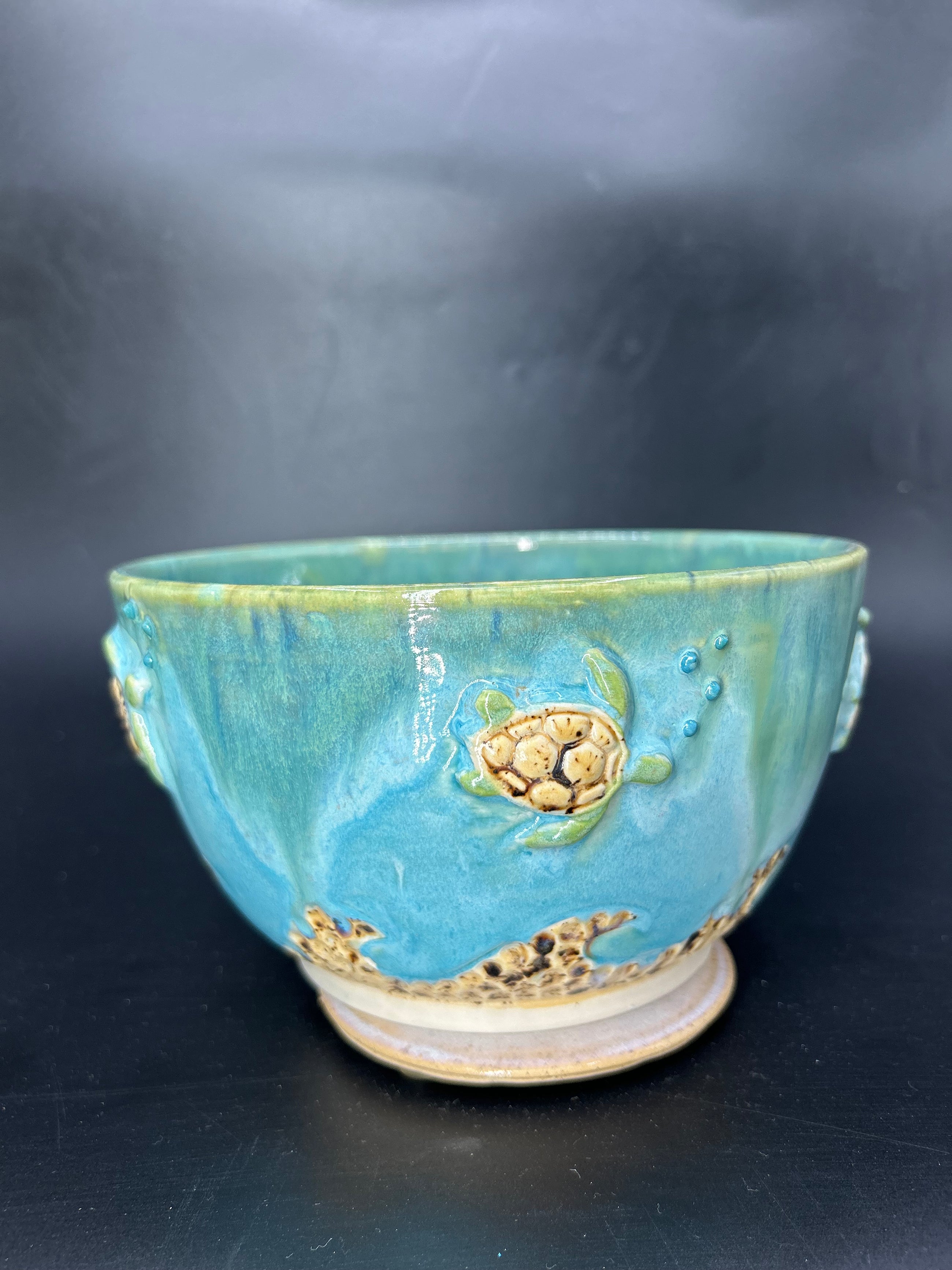 WRAP AROUND turtle wave SALAD BOWL