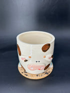Patchy cow canister- no lid