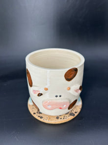 Patchy cow canister- no lid