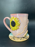 IMPERFECT - MEDIUM sunflower / bee mug