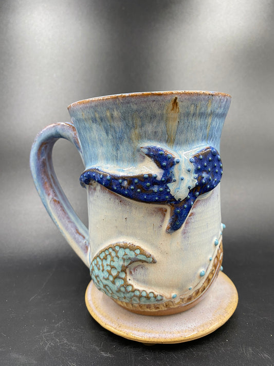 LARGE WRAP AROUND Whale Shark / Whale Mug 19