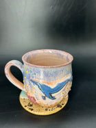 IMPERFECT- MEDIUM whale mug 5 - NOT SUITABLE FOR DRINKING