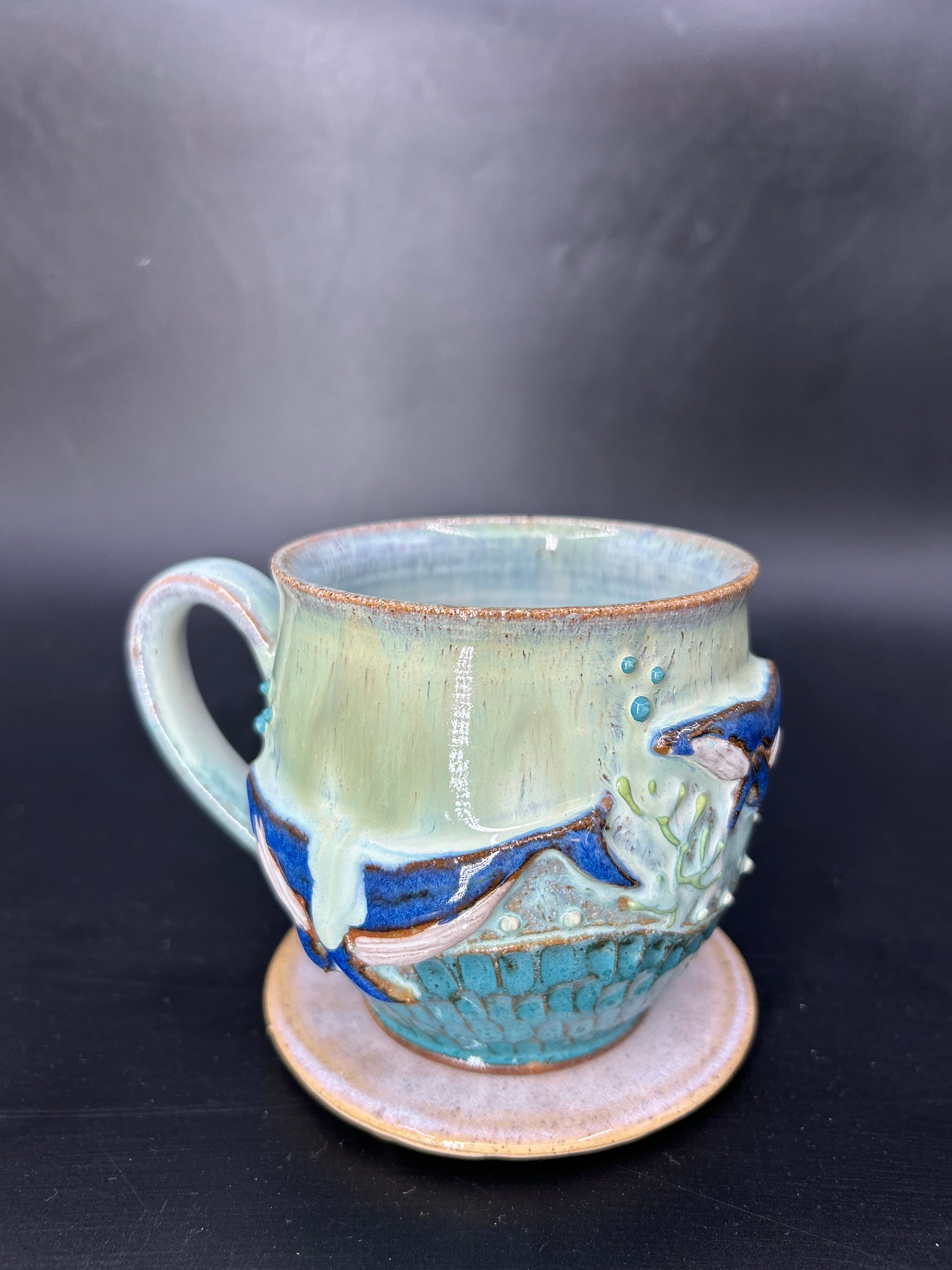 MEDIUM WRAP AROUND whale mug 9