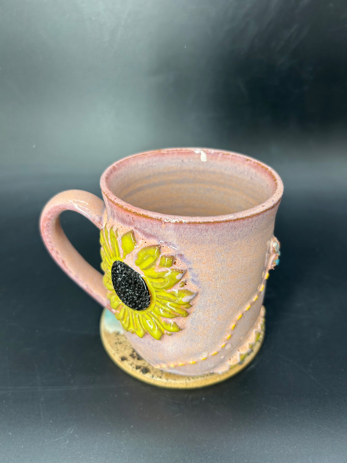 IMPERFECT - MEDIUM sunflower / bee mug