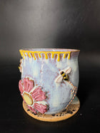MEDIUM - Drippy Bee / Flower Mug 001