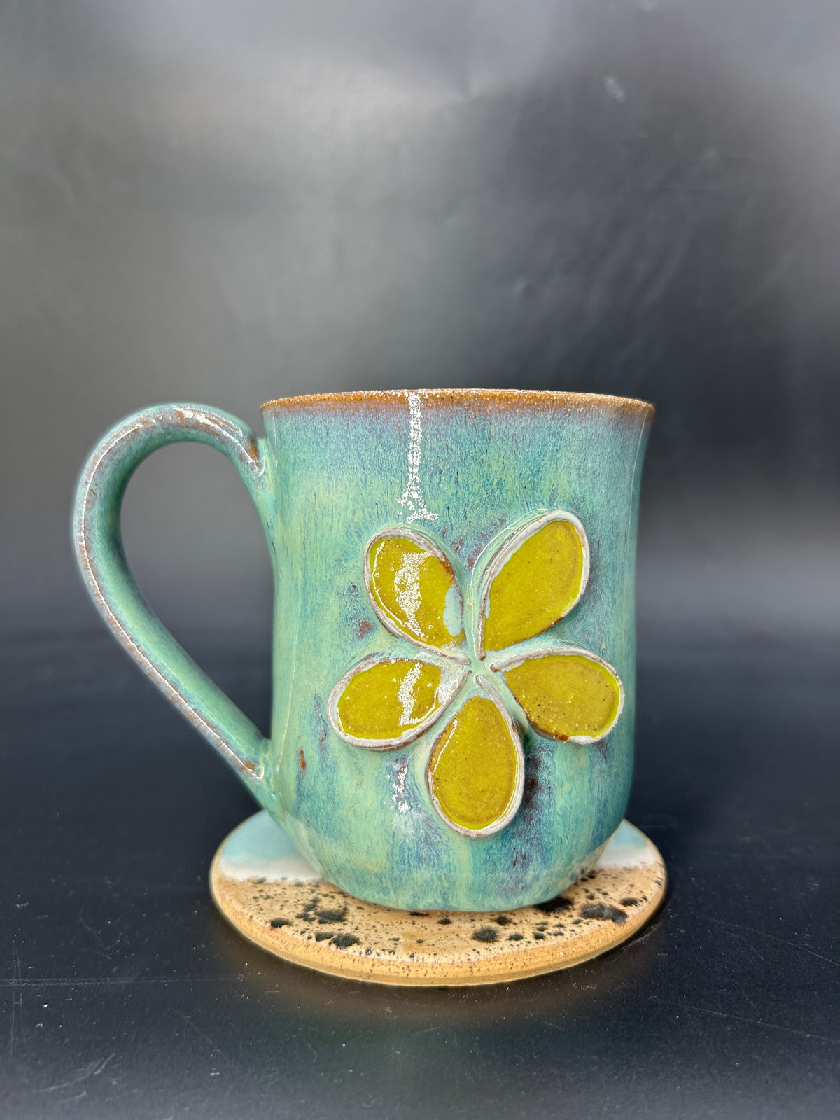 MEDIUM frangipani flower mug 1