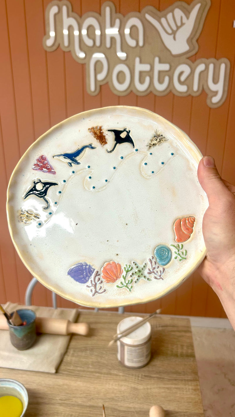 1x Dinner Plater, 1 x Bowl Hand-building Workshop April 15th 11am