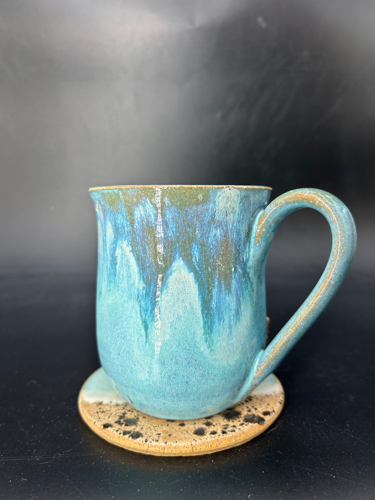 MEDIUM turtle / leopard shark mug 5