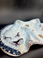 NEW - LARGE  CHARCUTERIE BOARD - whale / turtles octopus tentacle