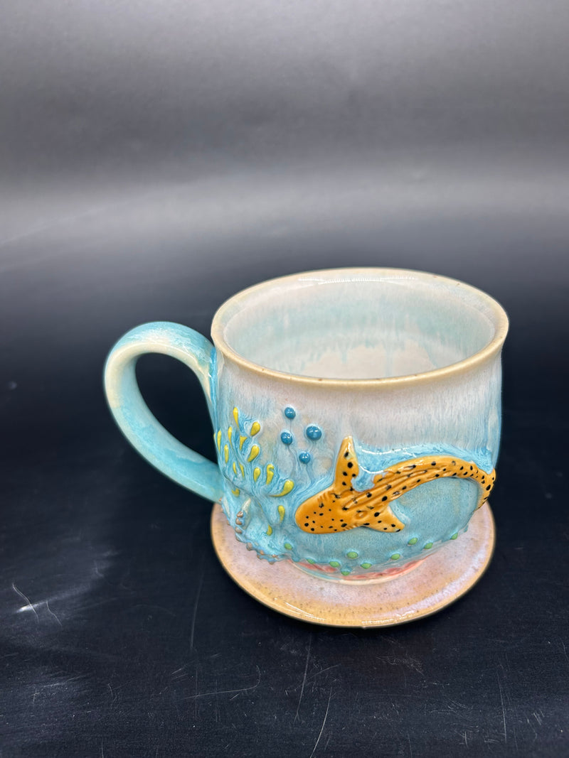 MEDIUM leopard shark mug 2