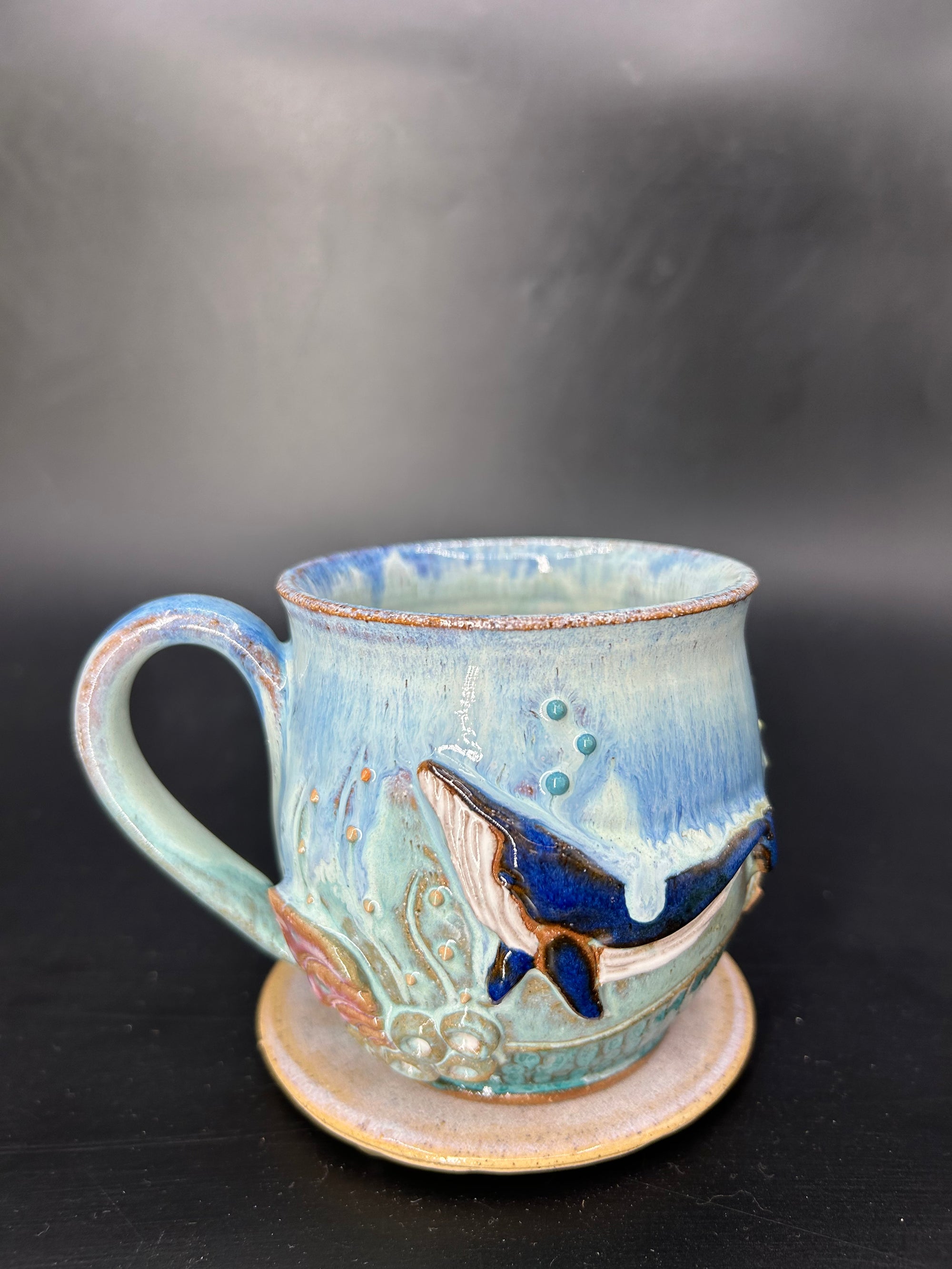 MEDIUM WRAP AROUND whale mug 23