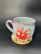 MEDIUM hibiscus flower mug 3