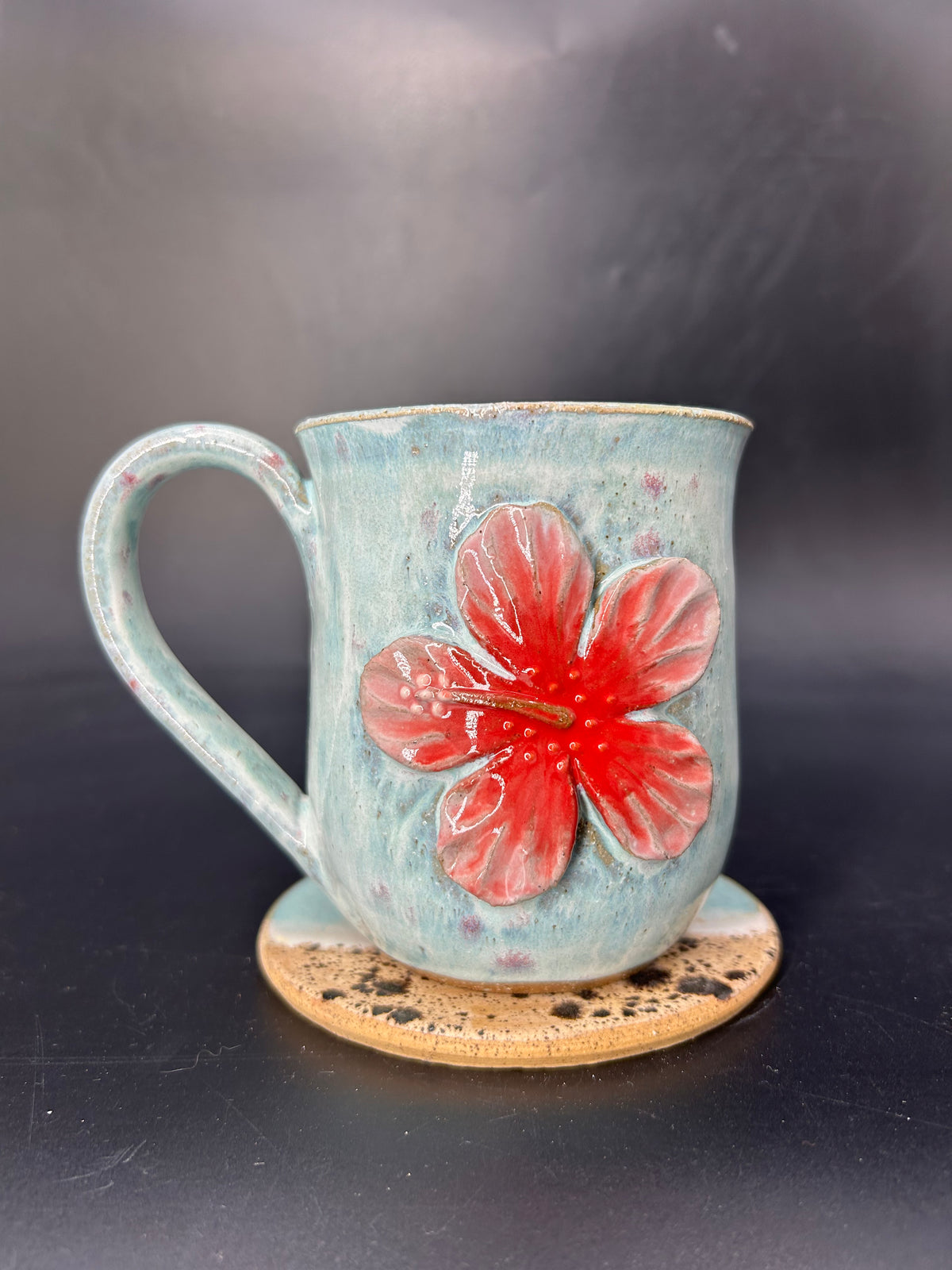 MEDIUM hibiscus mug 12