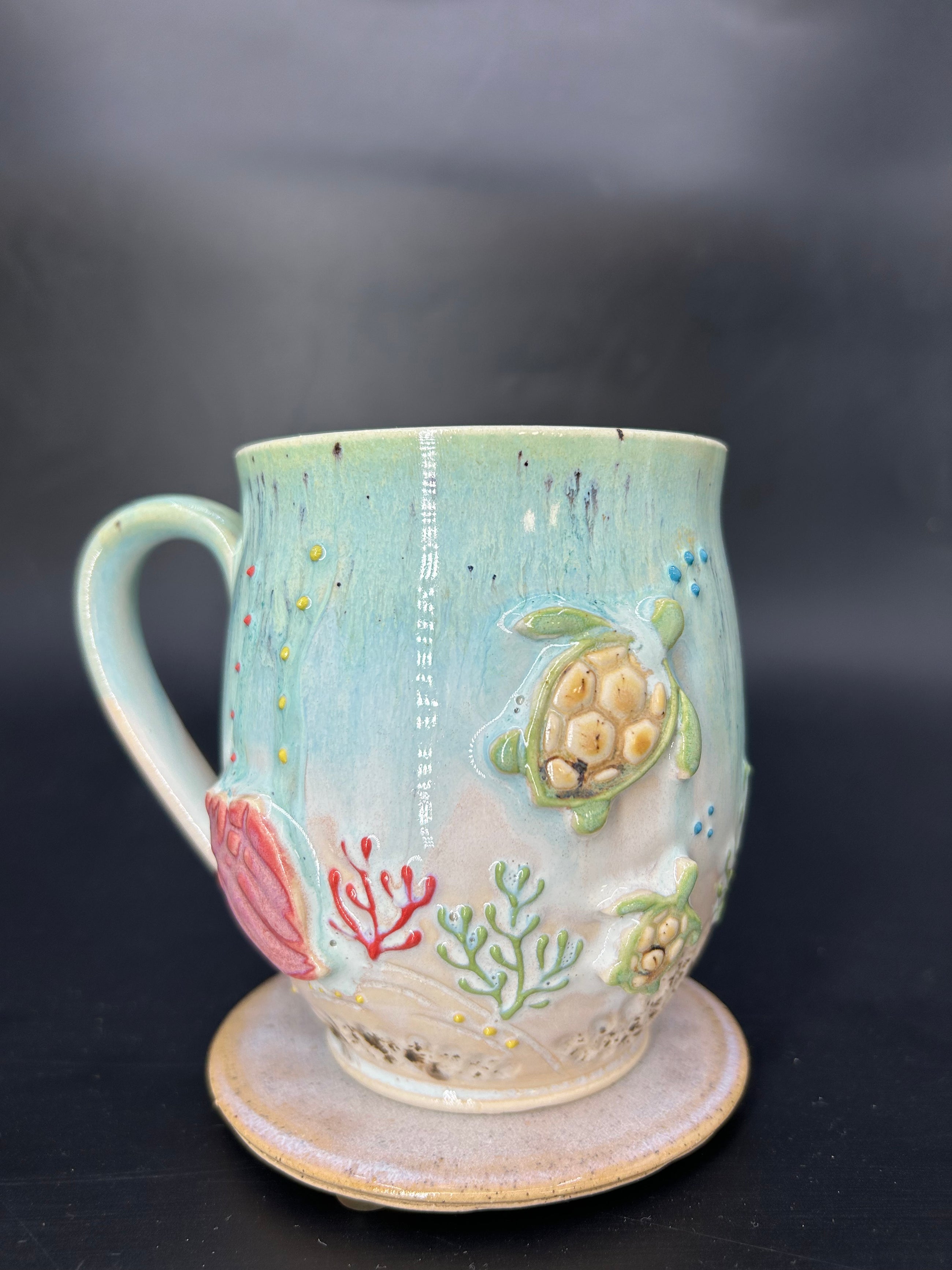LARGE turtle mug 19