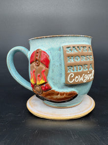 MEDIUM country cowboy boot mug