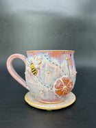 MEDIUM Flower / bee mug 4