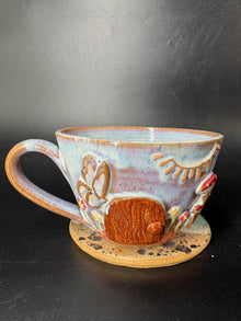 SMALL - Mushroom / Butterfly Coffee Cup