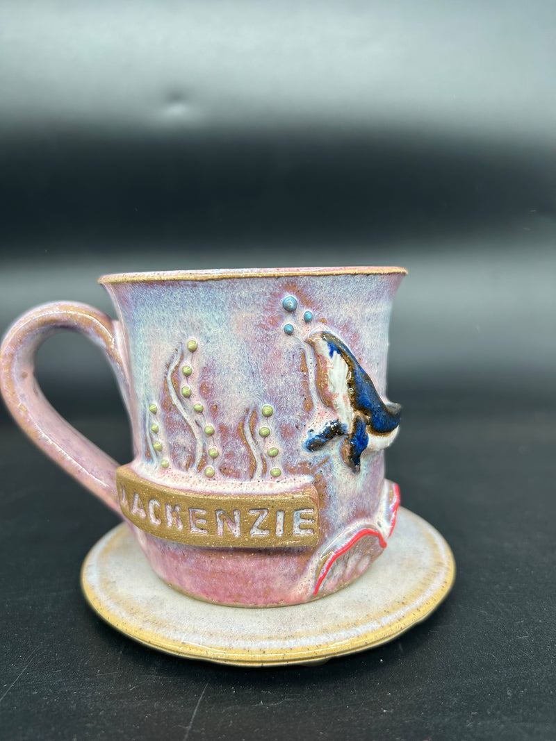 PRE ORDER KIDS - STAMPED Ocean Coral Mug