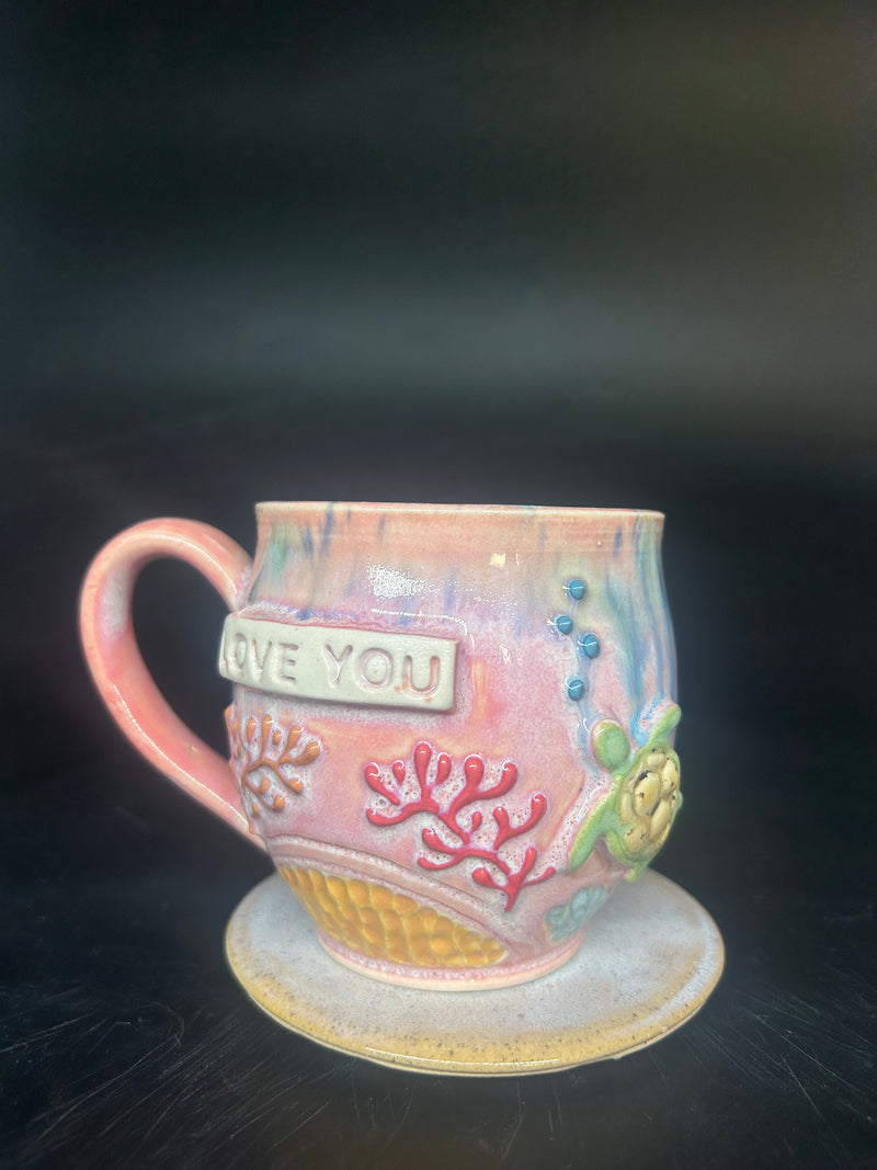 MEDIUM Turtle mug - LOVE YOU
