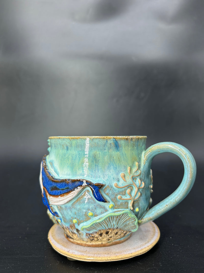MEDIUM WRAP AROUND whale mug 22