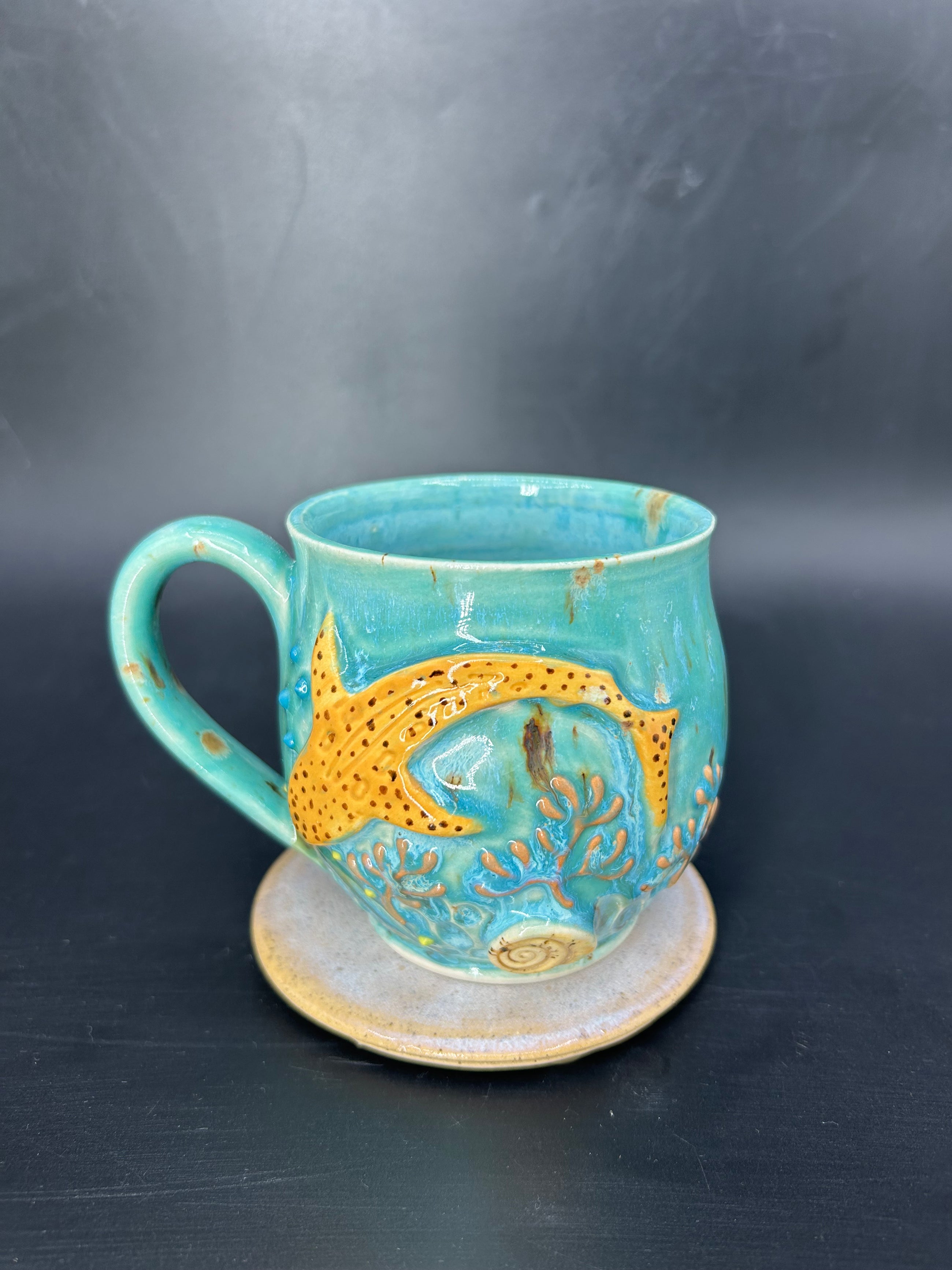 MEDIUM leopard shark mug 3