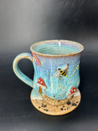 MEDIUM bee / mushroom mug 7