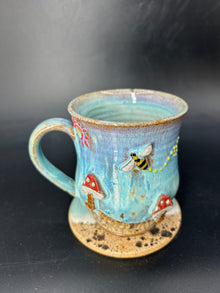 MEDIUM bee / mushroom mug 7