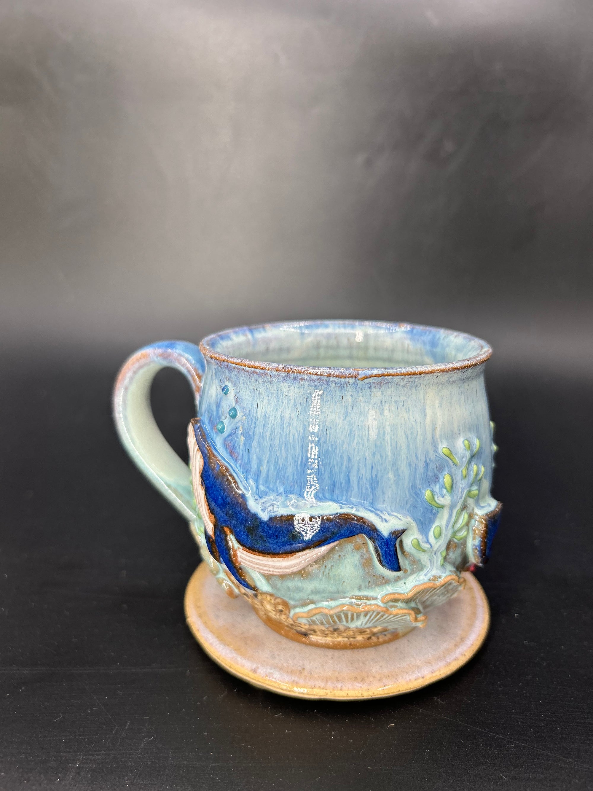 MEDIUM WRAP AROUND whale mug 13