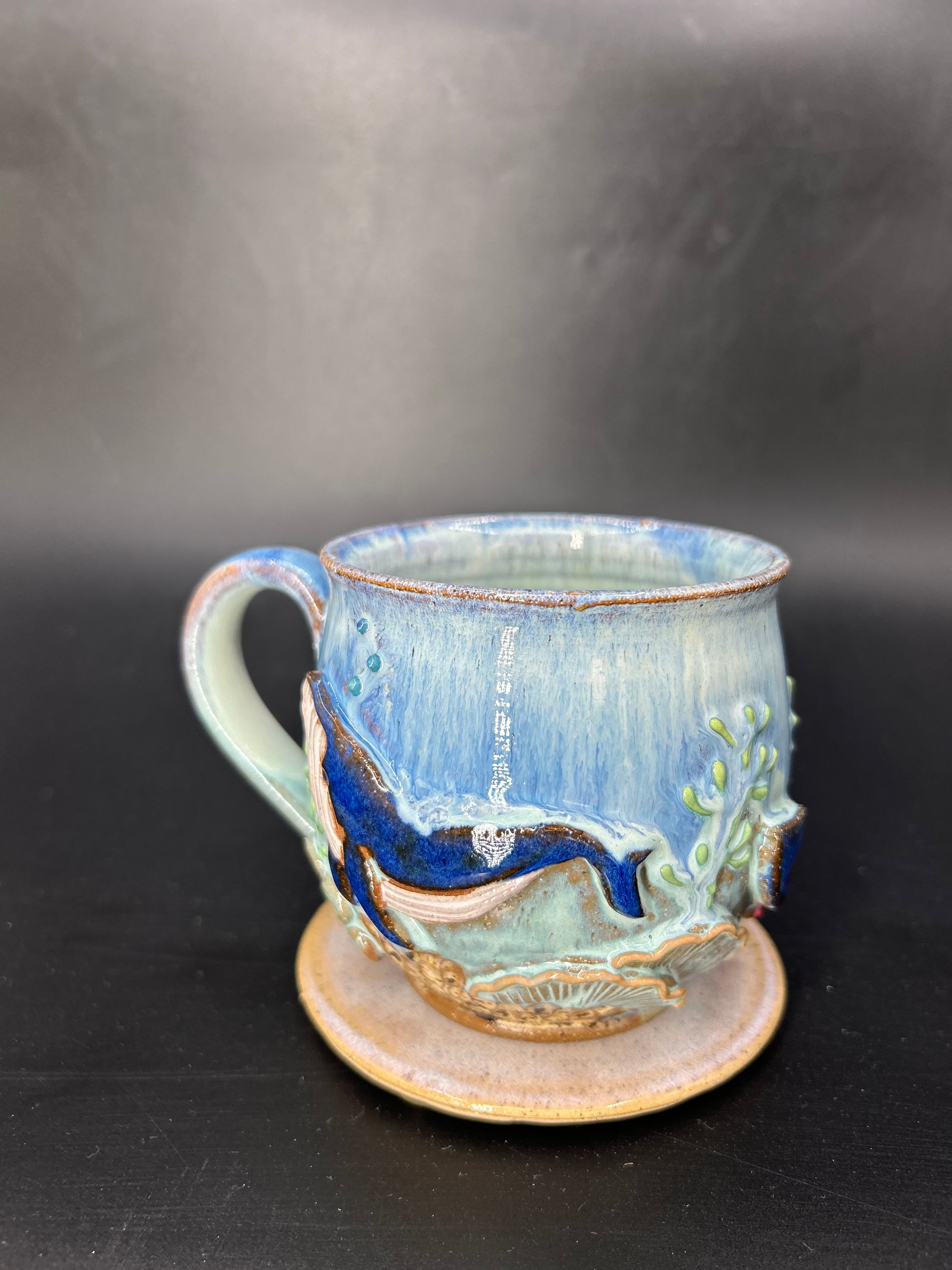 MEDIUM WRAP AROUND whale mug 13