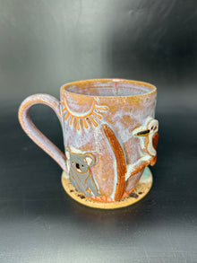 MEDIUM Australian koala / kookaburra mug 3