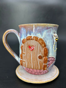 MEDIUM fairy door / bee mug 3
