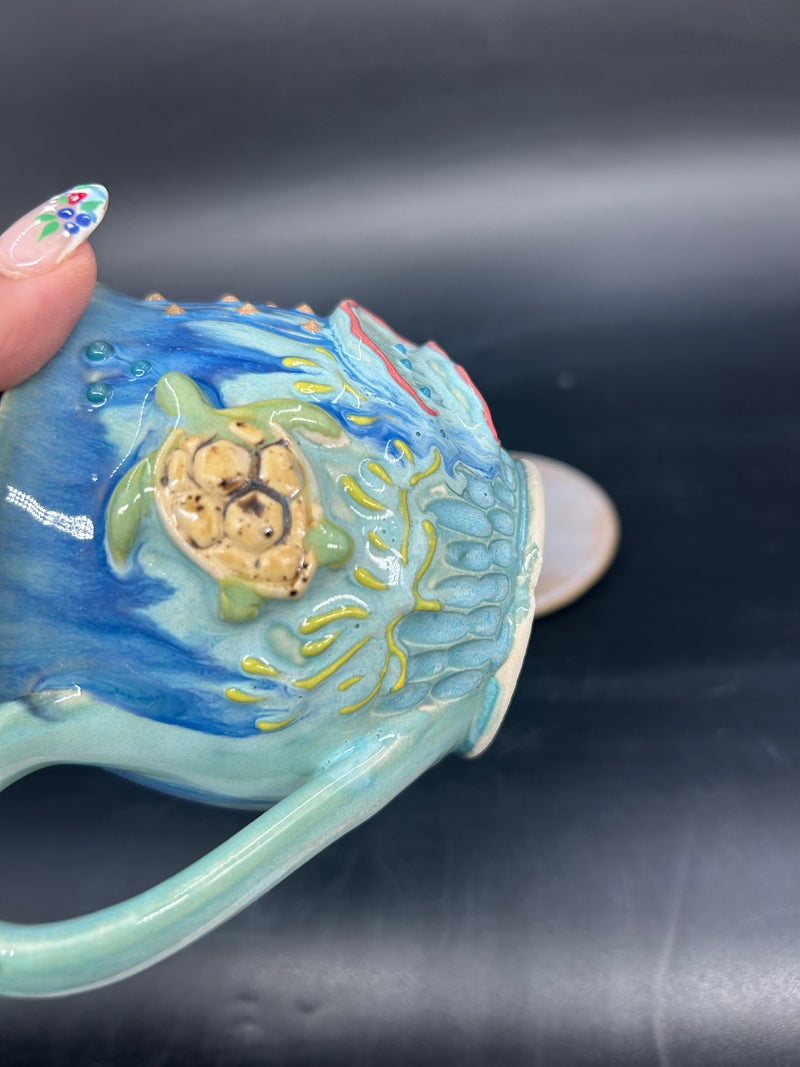 IMPERFECT - MEDIUM turtle mug 7