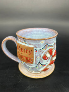 MEDIUM candy cane mug 11 - MERRY CHRISTMAS