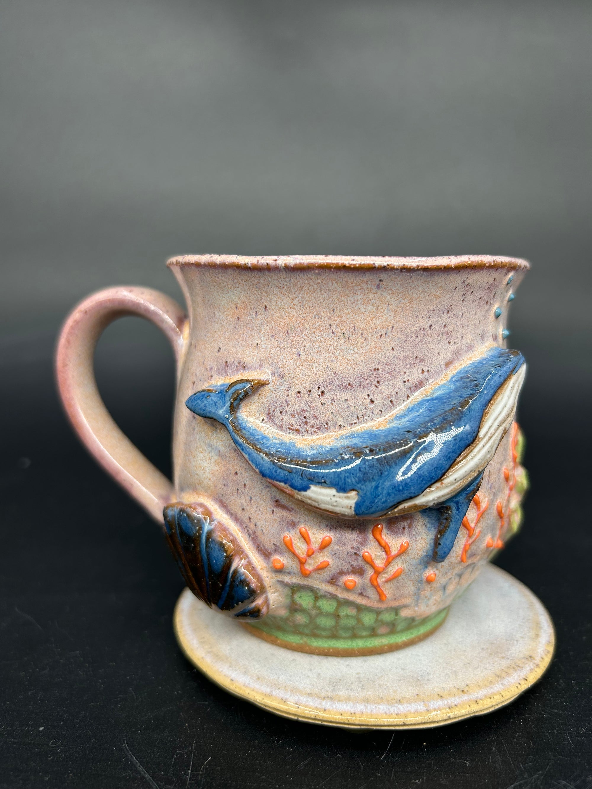 IMPERFECT - MEDIUM whale mug 1