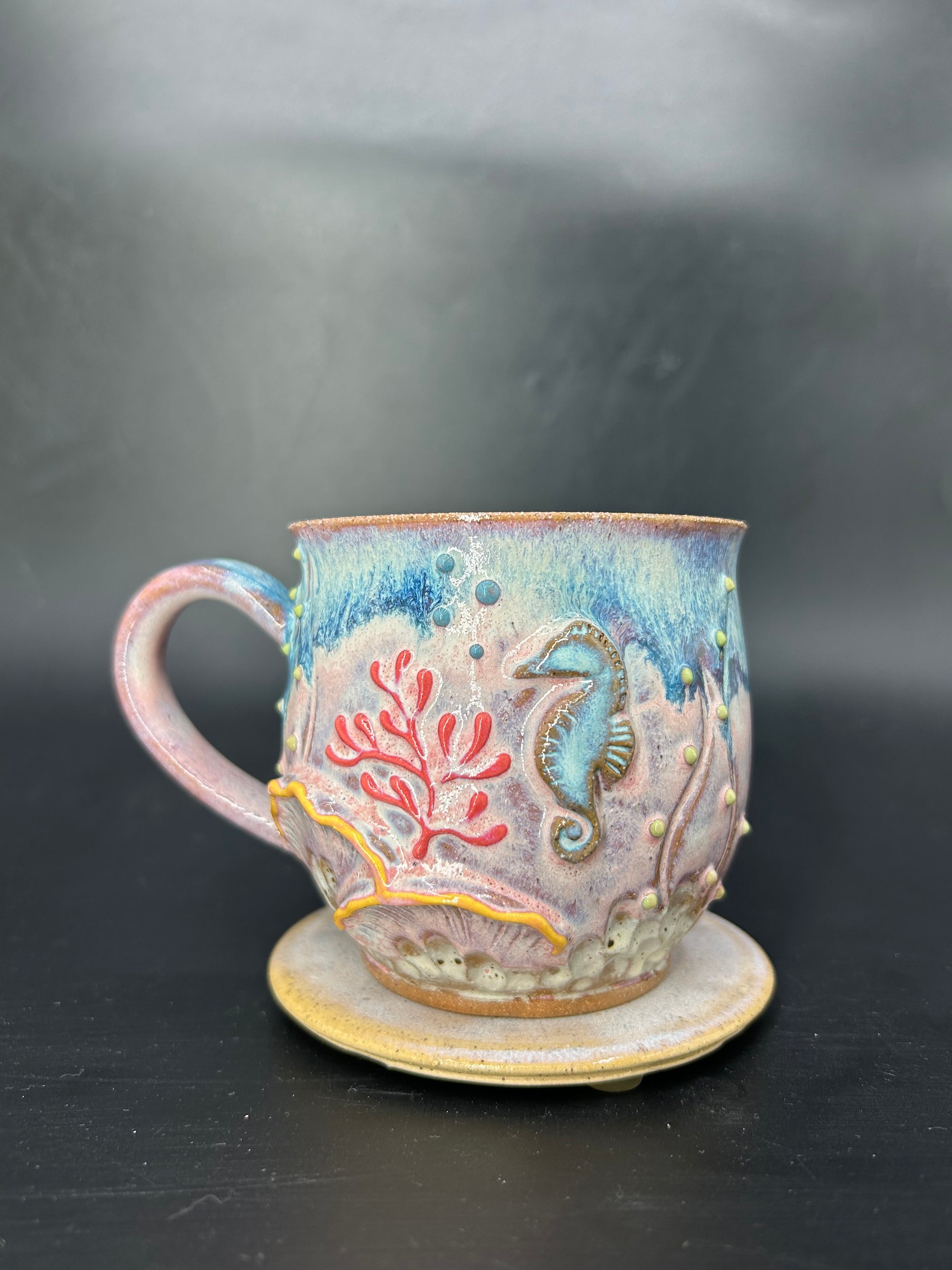 MEDIUM seahorse mug 2