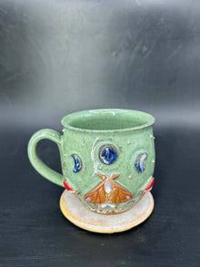 MEDIUM Moon Moth / mushroom mug 9