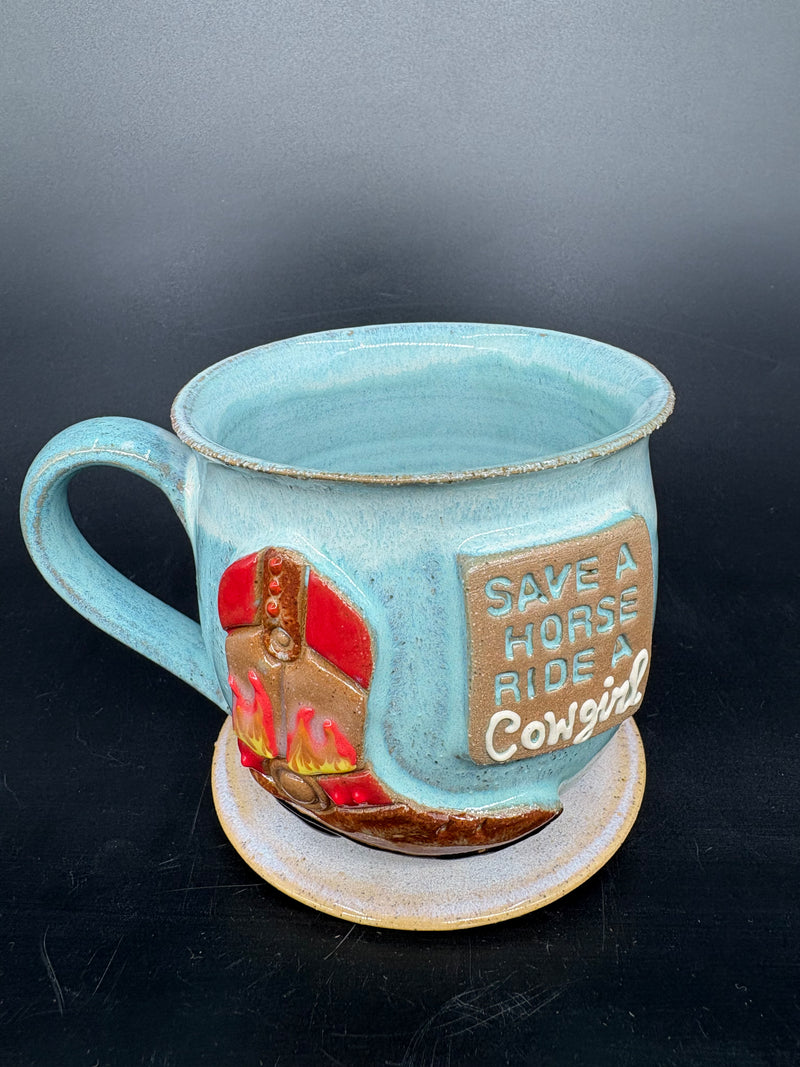 MEDIUM country cowboy boot mug