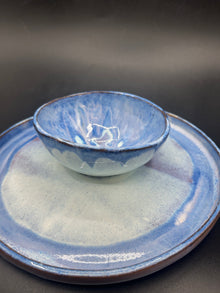 NEW - blue CHIP & BOWL