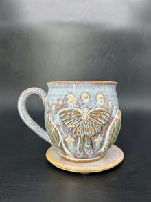 MEDIUM moth / leaf mug 13