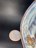 NEW - IMPERFECT MEDIUM GIRL DINNER CHARCUTERIE BOARD - turtle coral