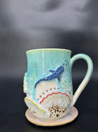 LARGE WRAP AROUND whale / whaleshark / turtle mug 18